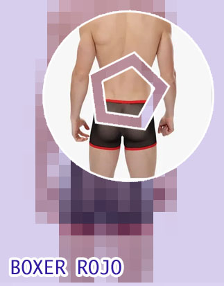 Boxer rojo hombre