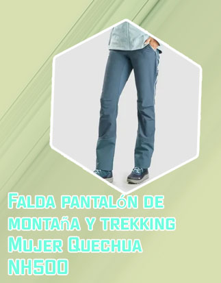 Falda pantalón trekking decathlon